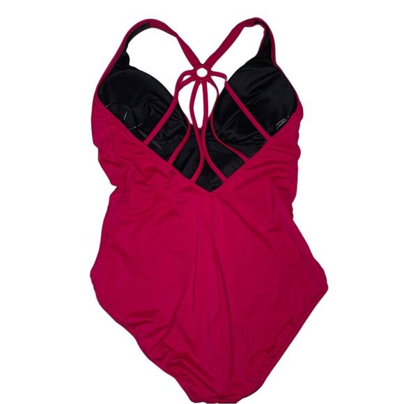 Magicsuit Women’s Drew One Piece Swimsuit Vamp Strappy Back Sz 16 - Picture 5 of 6
